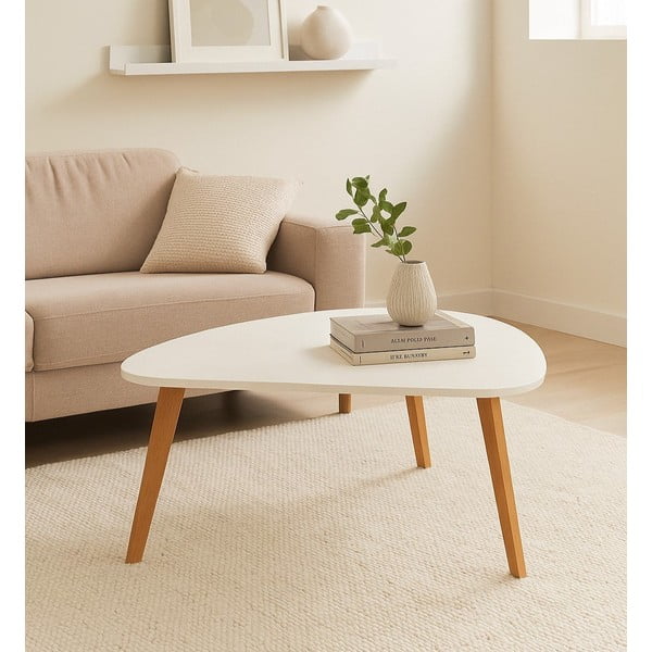 Biały stolik Bonami Essentials Skandinavian, dł. 120 cm-image-1