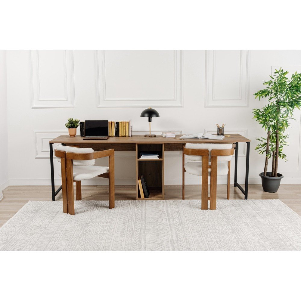 Biurko w dekorze sosny 60x240 cm Twin – Kalune Design (zdjęcie 4)
