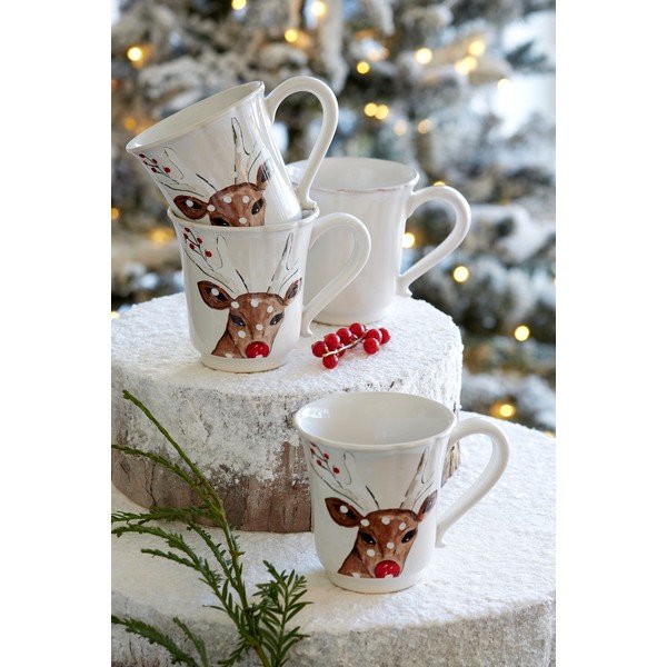 Kamionkowy świąteczny kubek Casafina Deer Friends, 320 ml-image-1