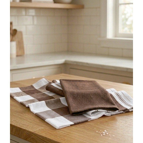 Bawełniane ścierki zestaw 3 szt. 45x70 cm Vafle – JAHU collections-image-1