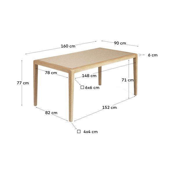 Stół 90x160 cm Better – Kave Home-image-3