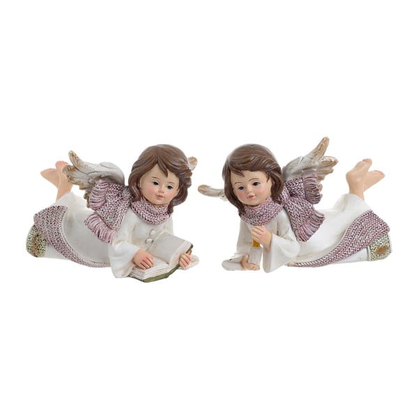 Zestaw 2 aniołków dekracyjnych InArt Angel, wysokość 7 cm