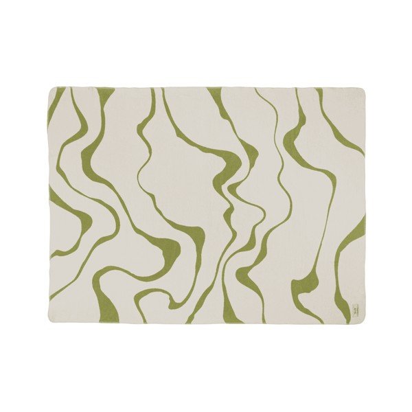 Zielono-kremowy koc 150x200 cm Felu – noo.ma-image-3