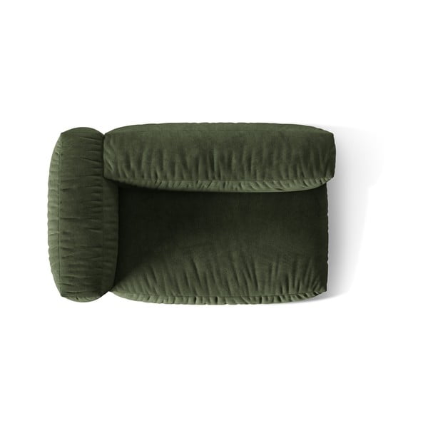 Zielony aksamitny moduł sofy (lewostronny) Martina – Micadoni -image-3