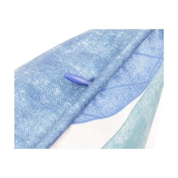 Niebieska poszewka na poduszkę WeLoveBeds Circles, 60x60 cm-image-2