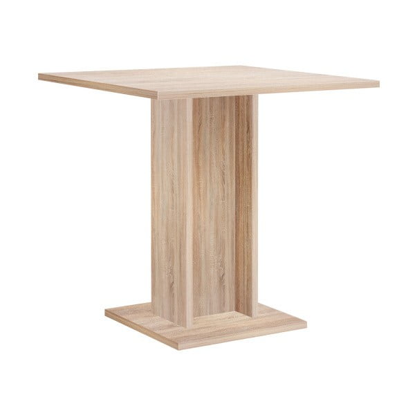 Stół do jadalni z dekorem drewna dębowego Intertrade Christina, 80x80 cm