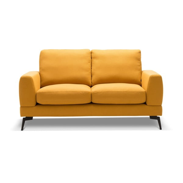 Musztardowa sofa 2-osobowa Mossø Magno