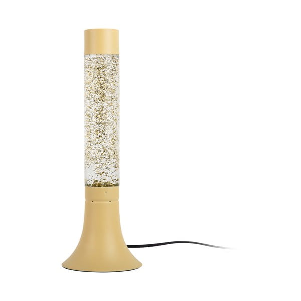 Jasnożółta lampa stołowa ze szklanym kloszem (wysokość 37,5 cm) Astro Glittler – Leitmotiv