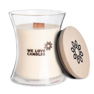 Świeczka z wosku sojowego We Love Candles Ivory Cotton, 64 h