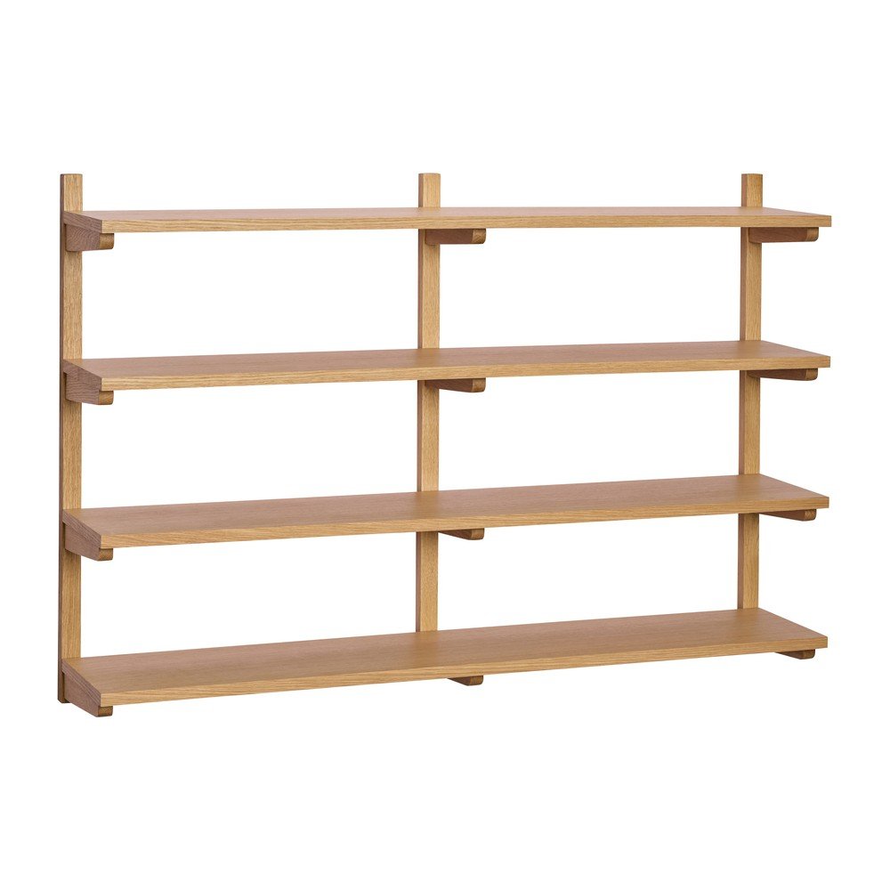 Wielopoziomowa półka w dekorze dębu w naturalnym kolorze 120 cm Long – Hübsch