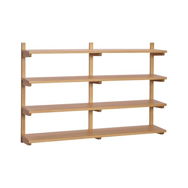 Wielopoziomowa półka w dekorze dębu w naturalnym kolorze 120 cm Long – Hübsch
