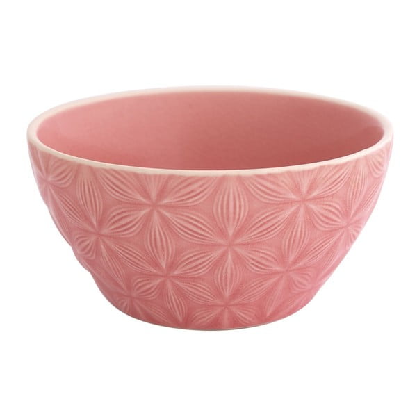 Różowa miska ceramiczna Green Gate Kallia
