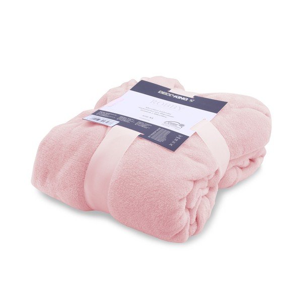 Różowy szlafrok z mikrowłókna unisex DecoKing Robby, rozm. M-image-2