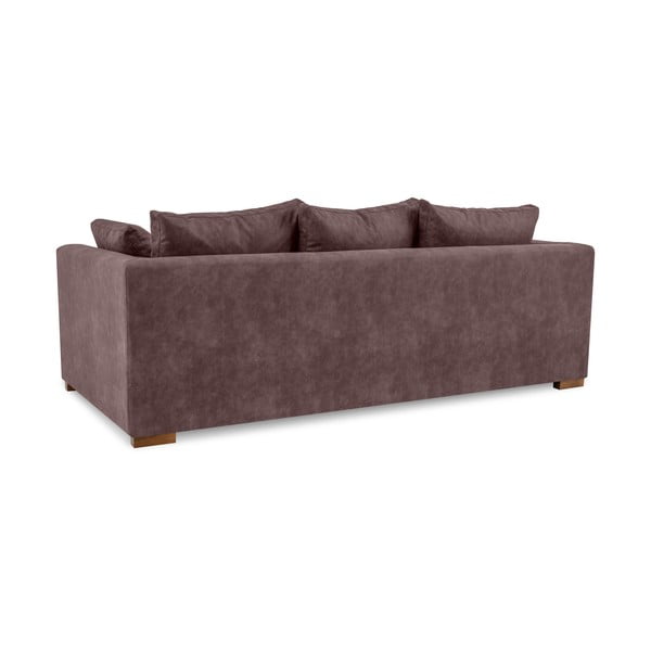 Ciemnobrązowa sofa z imitacji skóry 225 cm Hamburg – Scandic-image-4