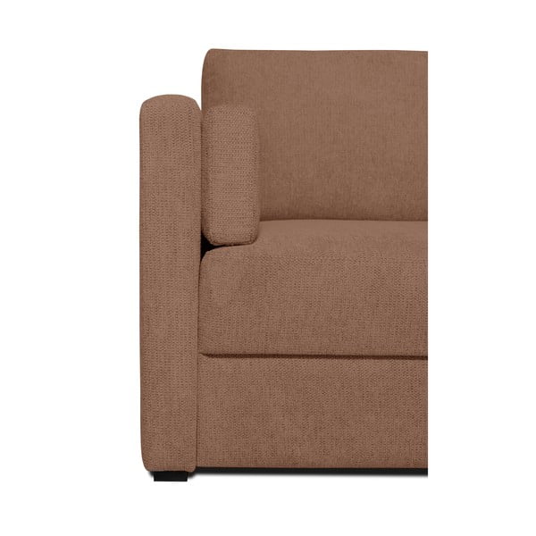 Brązowa sofa rozkładana 218 cm Resmo – Scandic-image-4