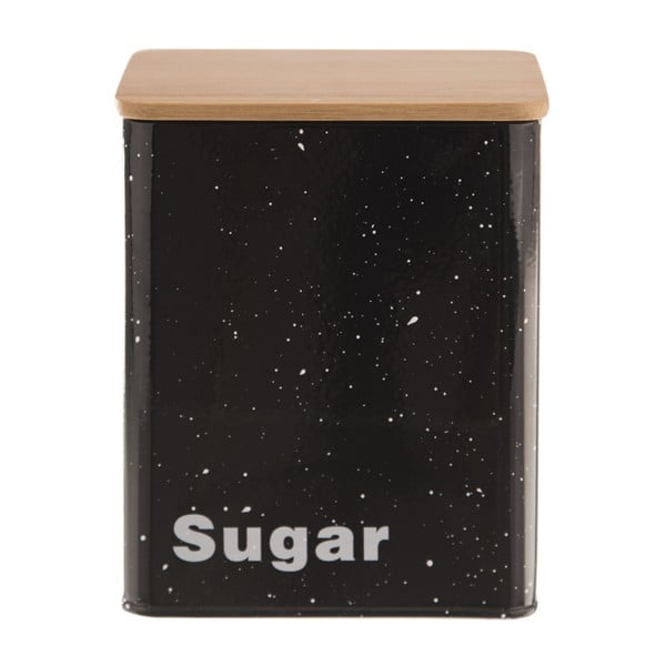 Pojemnik na cukier z drewnianym wieczkiem Orion Sugar Mramor