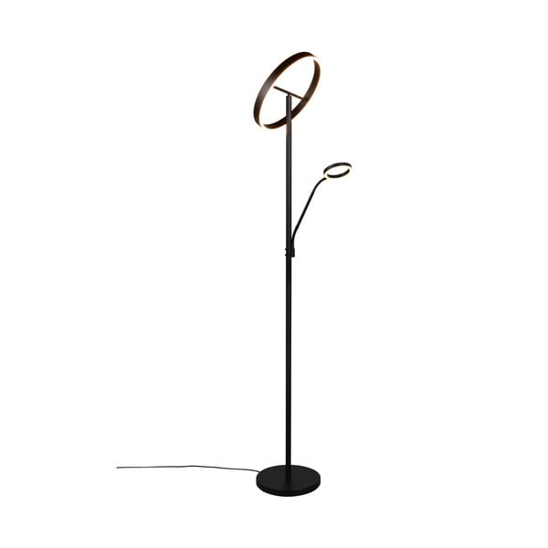 Czarna lampa stojąca LED (wysokość 180 cm) Willis – Trio-image-3