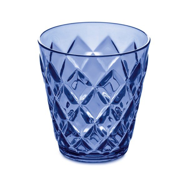 Niebieska plastikowa szklanka Tantitoni Crystal, 200 ml
