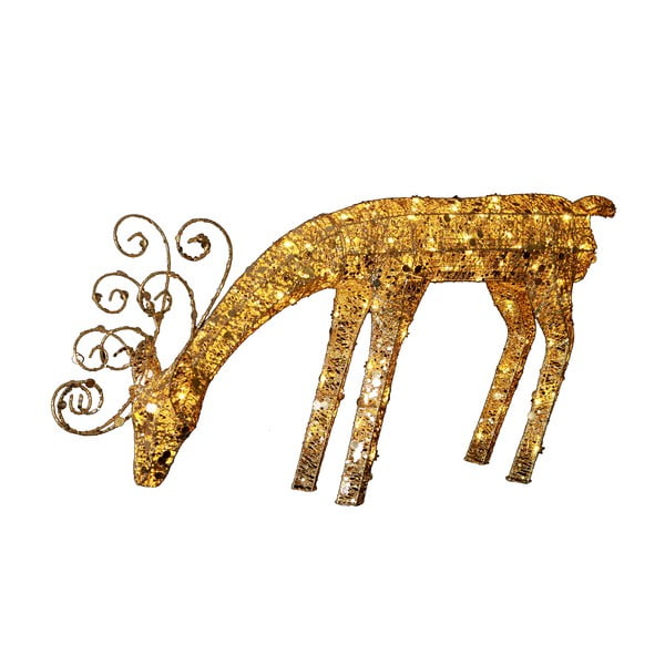 Dekoracja świetlna LED Best Season Golden Deer, wys. 55 cm