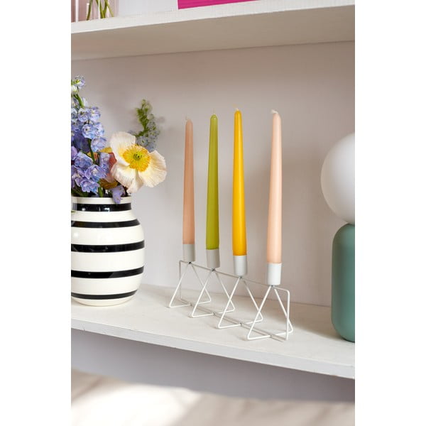 Biały świecznik na 4 świece PT LIVING, dł. 40 cm-image-2