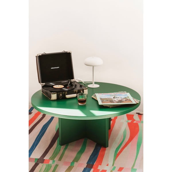 Ciemnozielony okrągły stolik ø 100 cm Pausa – Really Nice Things-image-1