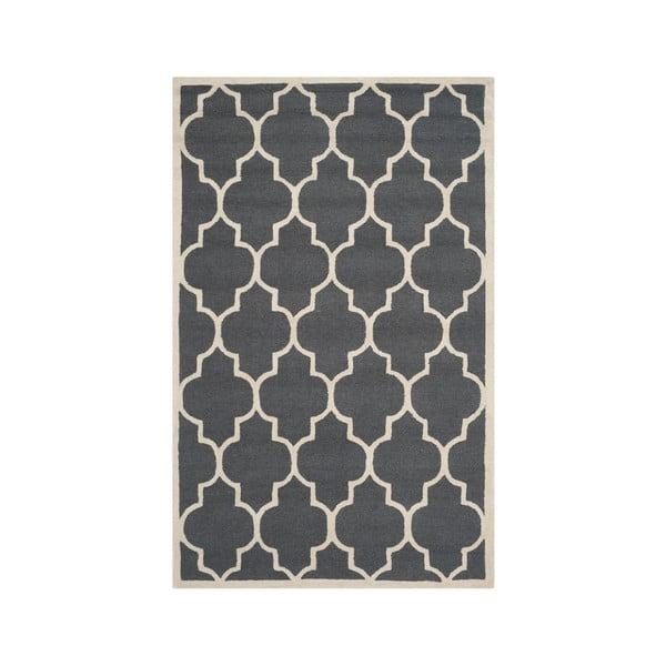 Szary dywan wełniany Everly 121x182 cm