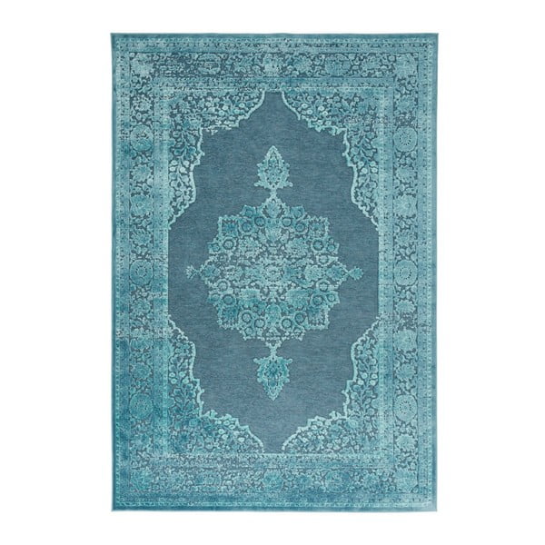 Niebieski dywan z wiskozy Mint Rugs Willow, 80x125 cm