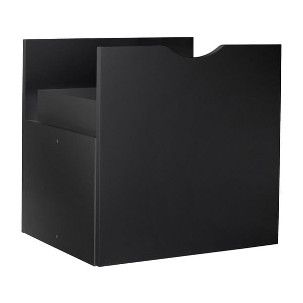 Czarna szuflada do regału Støraa Kiera, 33x33 cm