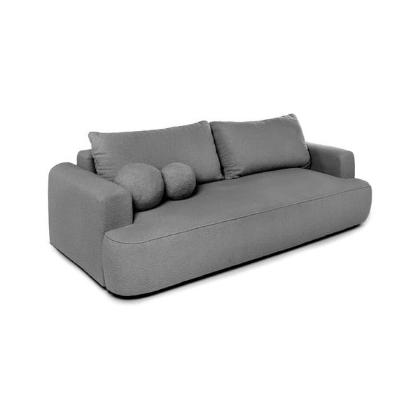 Szara rozkładana sofa z materiału bouclé 247 cm Quinoa – Bonami Selection-image-2