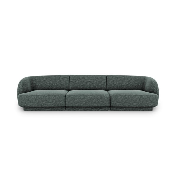 Ciemnozielona sofa 259 cm Miley – Micadoni Home