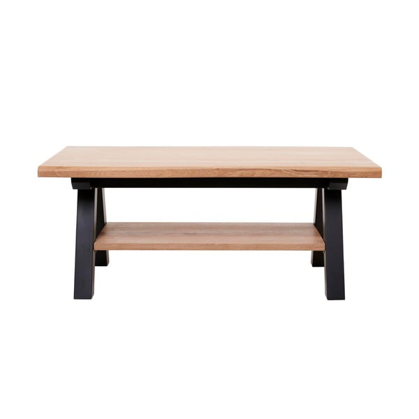 Stolik z drewna białego dębu Unique Furniture Oliveto, 110x61 cm
