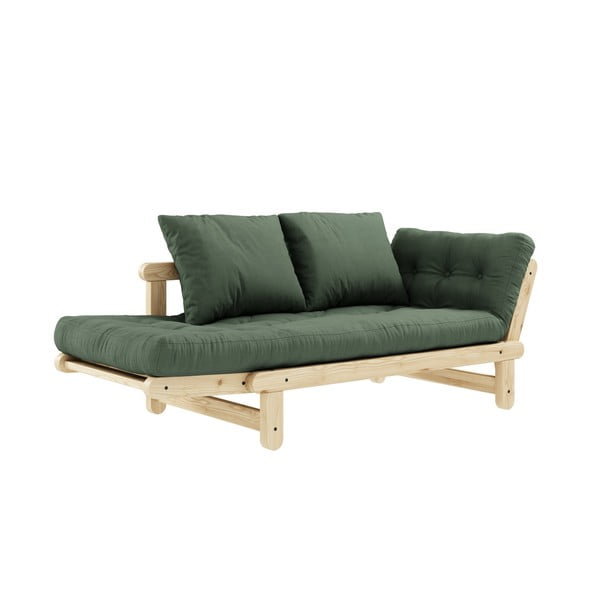 Sofa rozkładana Karup Design Beat Natural Clear/Olive Green-image-4