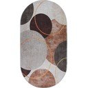 Brązowo-kremowy dywan odpowiedni do prania 80x120 cm Oval – Vitaus
