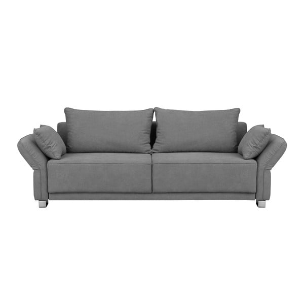 Jasnoszara sofa rozkładana ze schowkiem Windsor & Co Sofas Casiopeia, 245 cm