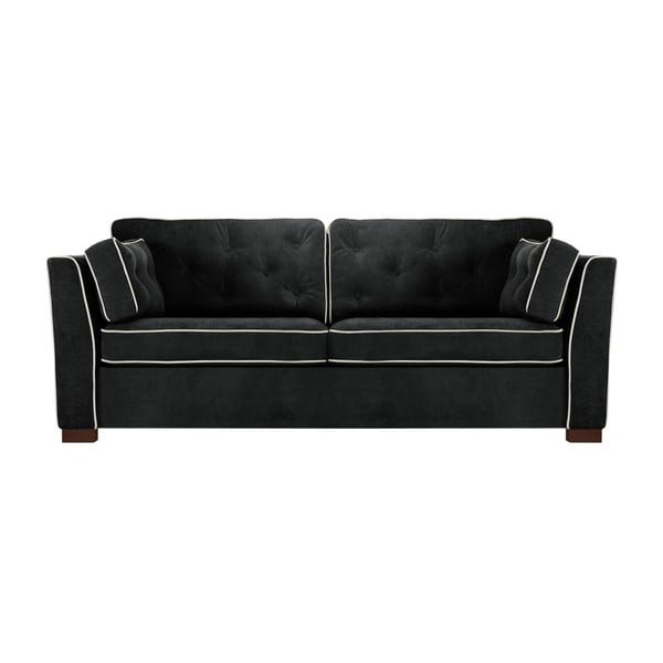 Czarna sofa 3-osobowa Florenzzi Frontini