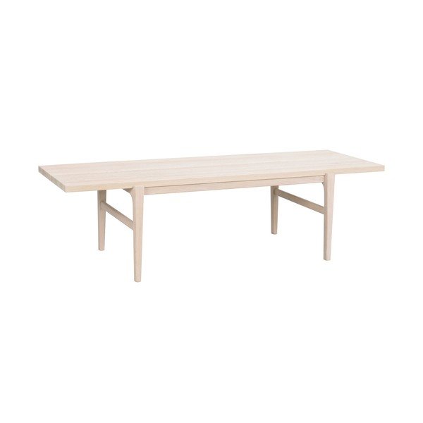 Jasny naturalny stolik z drewna dębowego Rowico Ness, 160x60 cm-image-2