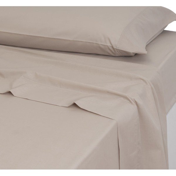 Beżowe prześcieradło 240x270 cm – Casa Selección-image-1