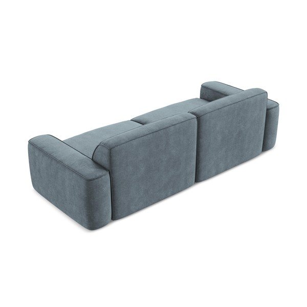 Szaroniebieska sofa z tkaniny szenilowej 244 cm Omao – Makamii-image-3