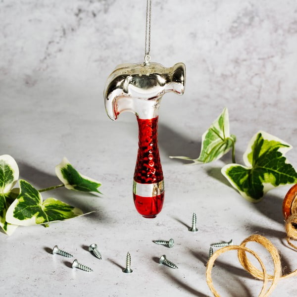 Szklana bombka choinkowa Hammer – Sass & Belle-image-1