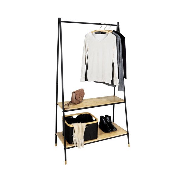 Czarno-naturalny metalowy stojak na ubrania Loft – Wenko-image-2