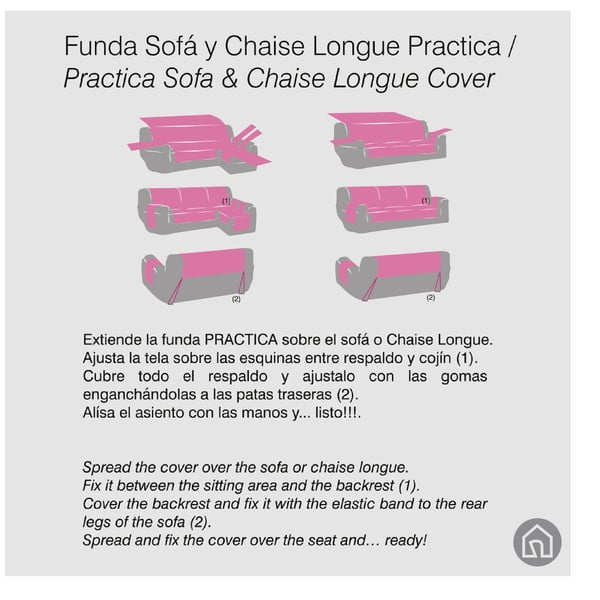 Kremowy pokrowiec na fotel 55 cm Urban – Casa Selección-image-4