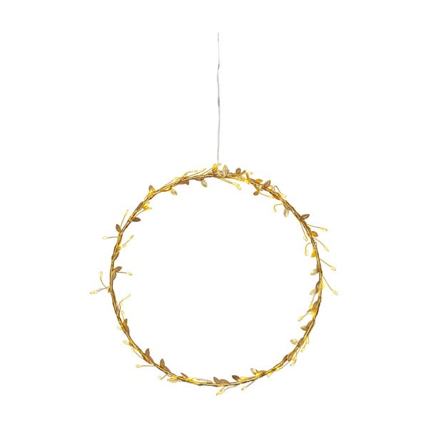 Żółta dekoracja świetlna ze świątecznym motywem ø 28 cm Winny – Star Trading