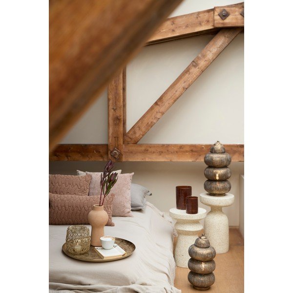 Okrągły stolik z lastryko ø 32 cm Sella – Light & Living-image-3