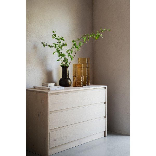Komoda w dekorze dębu w jasnym naturalnym kolorze 110x70x45 cm Melstone – Rowico-image-1