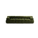 Zielona sofa modułowa z materiału bouclé 282 cm Bellis – Micadoni Home