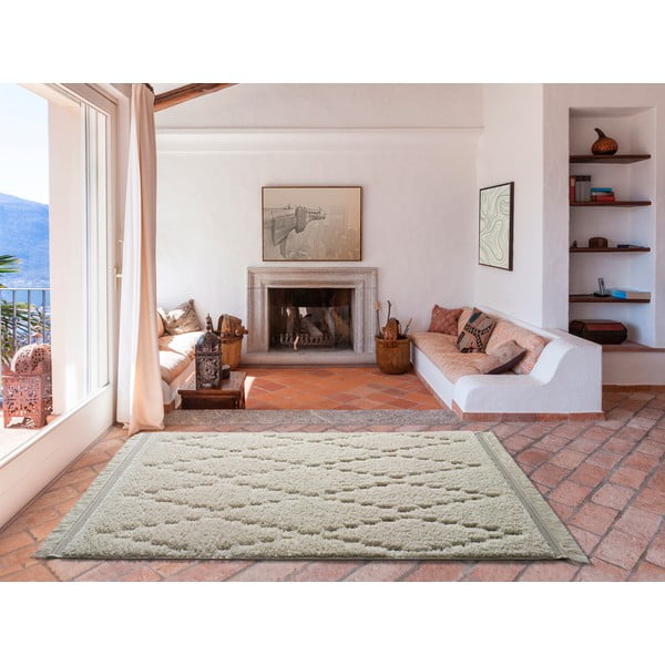 Kremowy dywan Universal Kai Geo, 57x115 cm-image-1