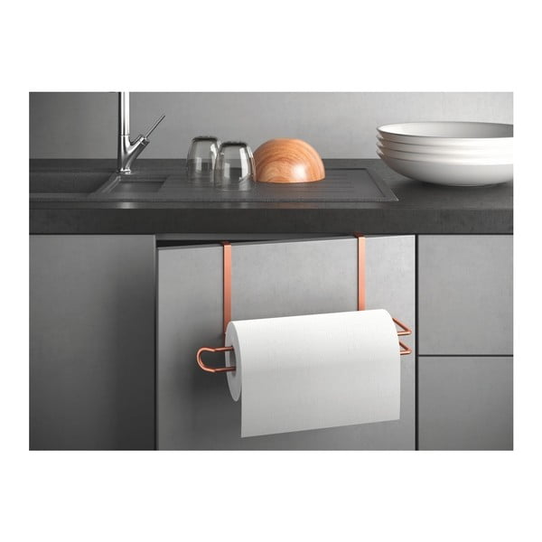 Uchwyt na ręczniki papierowe w kolorze miedzi Metaltex-image-2