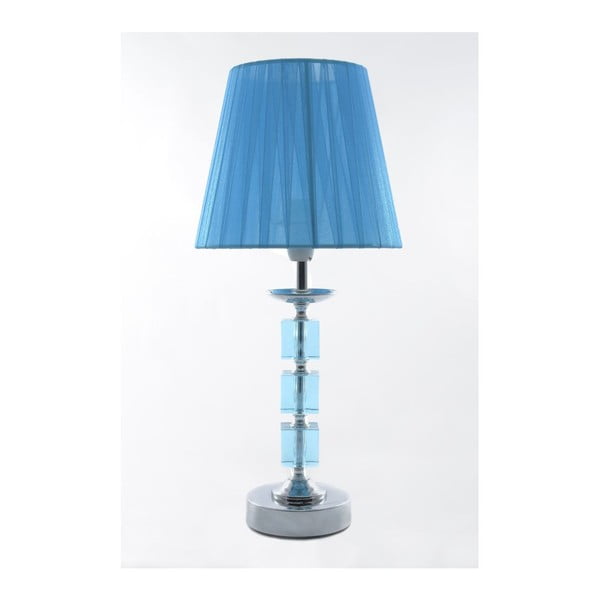 Lampa stołowa Crystal Blue, 40 cm