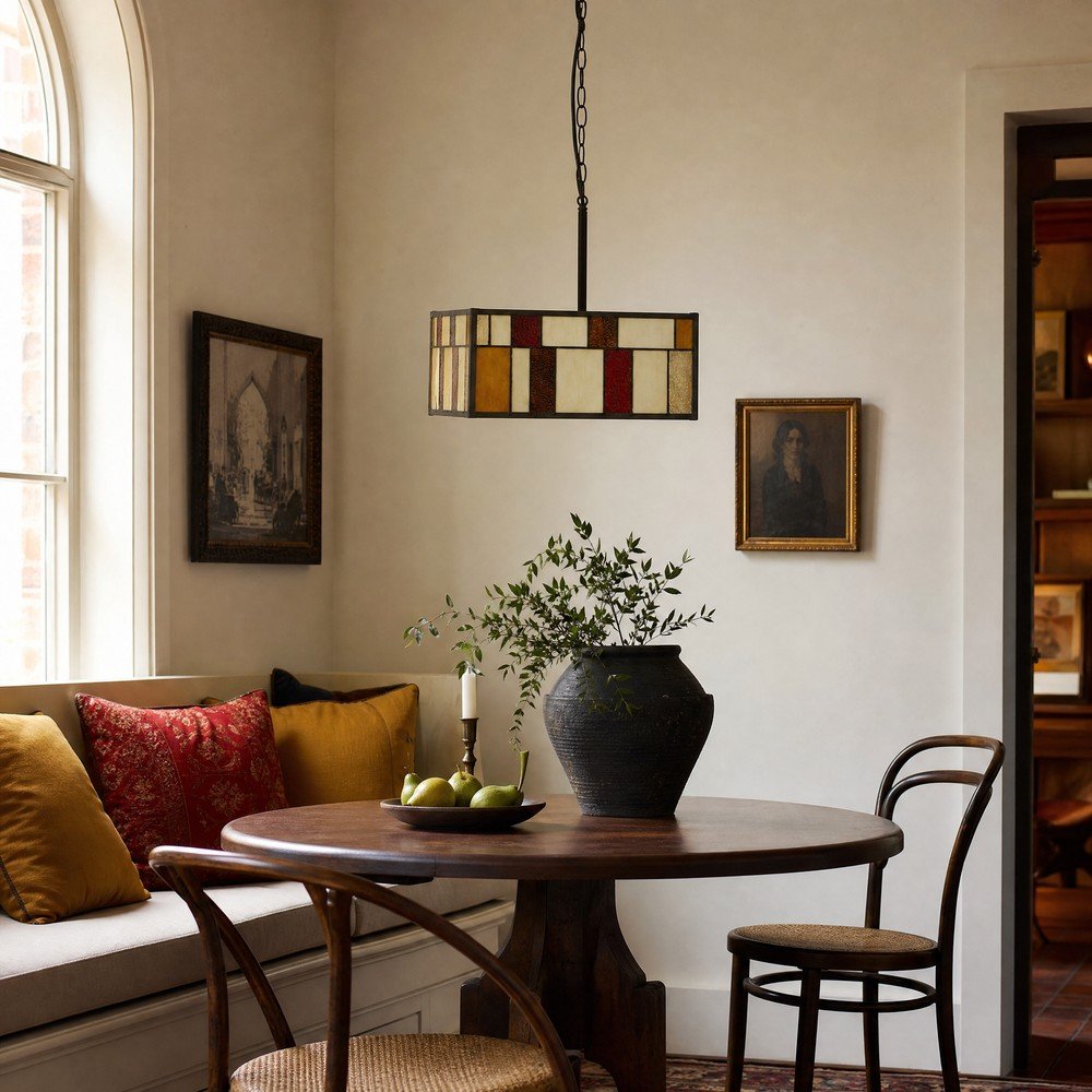 Metalowa lampa wisząca ze szklanym kloszem Waldorf – Premier Housewares (zdjęcie 3)