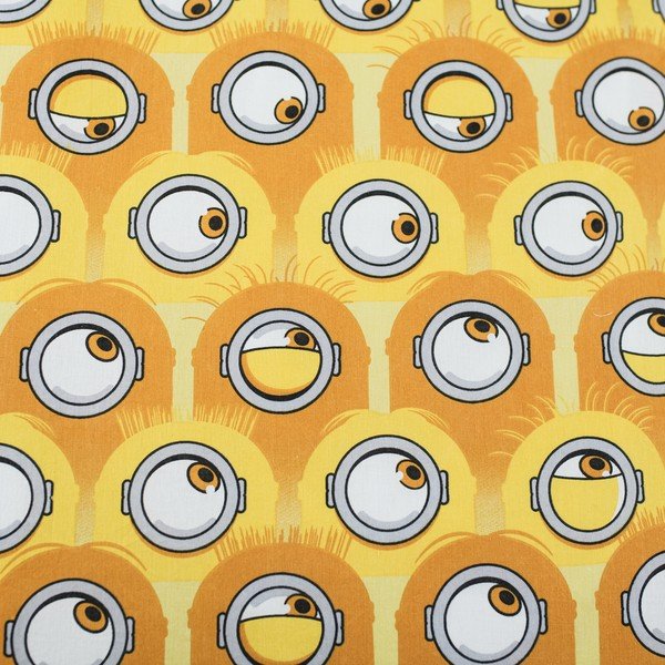 Żółta/szara bawełniana pościel dziecięca jednoosobowa 140x200 cm Mimoni All for One – Jerry Fabrics-image-4